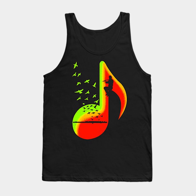 Music Flute Player Tank Top by barmalisiRTB